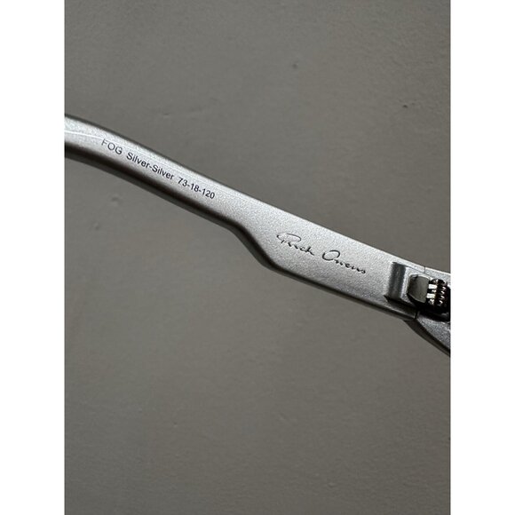 Rick Owens Fog Sunglasses in Silver & Silver - Picture 10 of 11